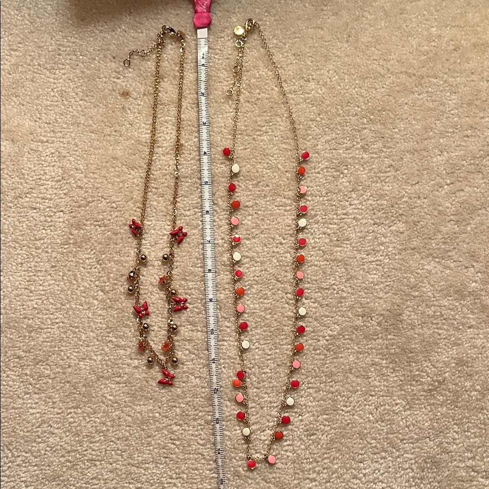 Talbots Elegant Coral and Gold Women's Necklaces